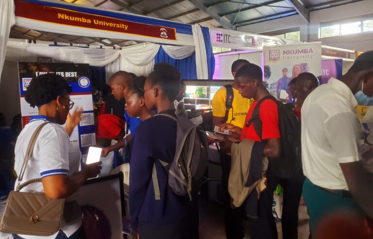 Nkumba University Exhibition stall attracts close to 400 high school students