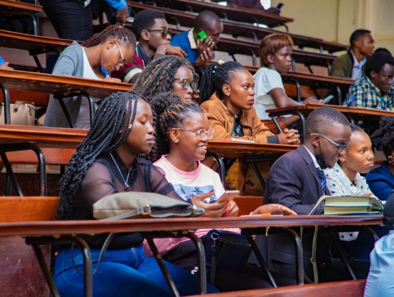 Nkumba students participate in the Rule of law debate at Makerere University