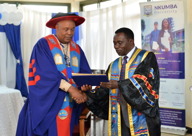 Where does Kasekende’s professorship place Nkumba University