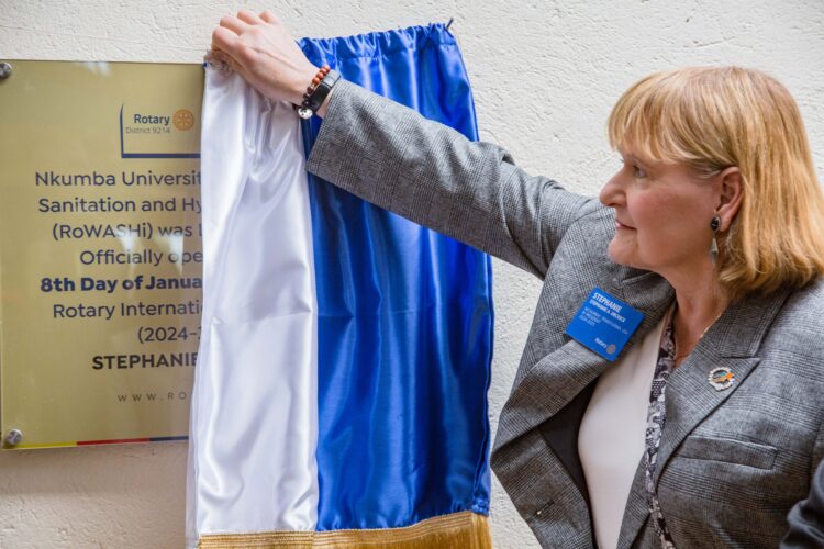 Rotary International President Launches WASH Institute at Nkumba University