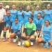 Mawanda Derrick, far left with the Nkumab University VolleyBall Team
