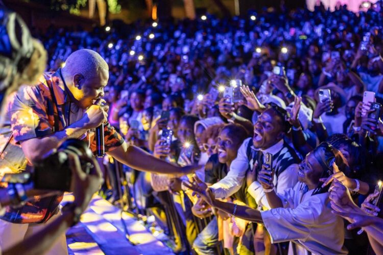 Tanzania's Hormonise wows the crowd during his stage performance // Photo Credit; Talent Africa