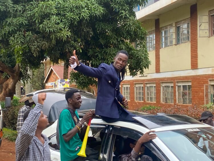 Alinda Marvin during one of his campaign rallies