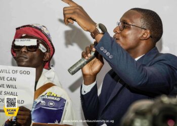 Katende Muhammad during the internal debate