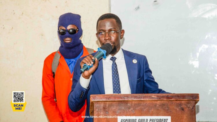 Derrick Mawanda while making his submission