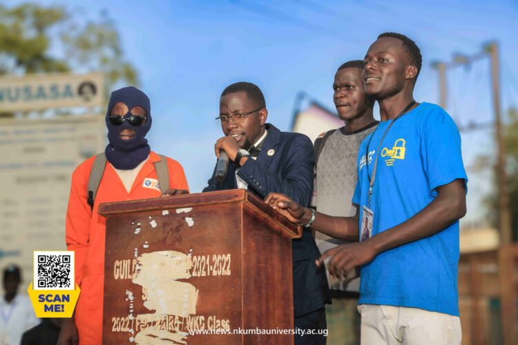 Mawanda pitching his manifesto during the open air campaigns 0n Friday 25th 04/2025