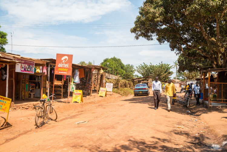 Bwaise road where most students have established small scale businesses // courtesy photo