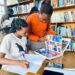 Students making last minute grasp in the while in Mpanga Library