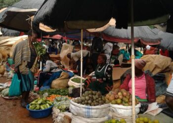 A market Stall at Abaita Ababiri