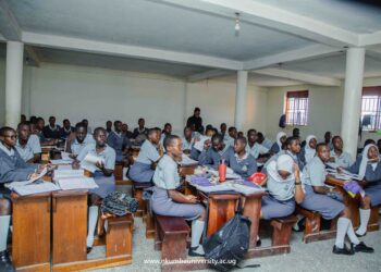 A talk with Students of Pride College ,Mpigi about Nkumba University