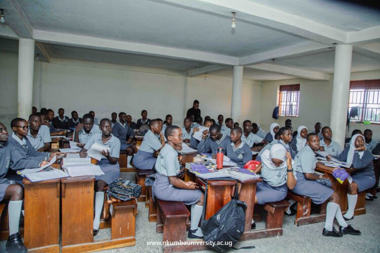 A talk with Students of Pride College ,Mpigi about Nkumba University