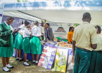 Nkumba University Team attends St. Joseph’s SS Naggalama Exhibition