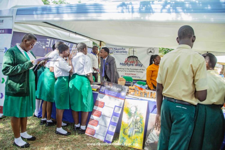 Nkumba University Team attends St. Joseph’s SS Naggalama Exhibition