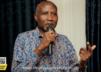 Mr. Charle Kagwa While Addressing Freshers// Joshua Baleete