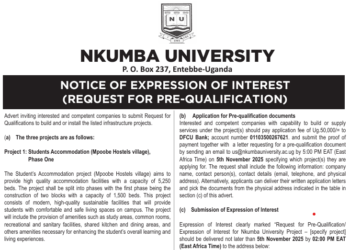 Nkumba University Invites Bids for Hostels, Teaching Complex and Solar Power Projects