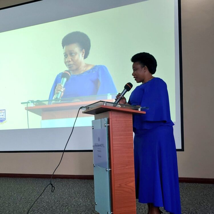 Dr. Sarah Bireete, During her Submission at the Diplomatic Dinner