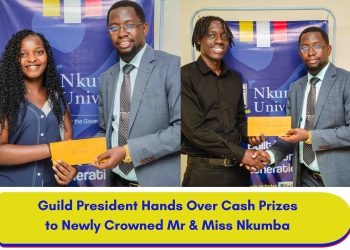 Guild President Hands Over Cash Prizes to Newly Crowned Mr & Miss Nkumba